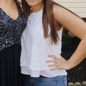 lace tank top